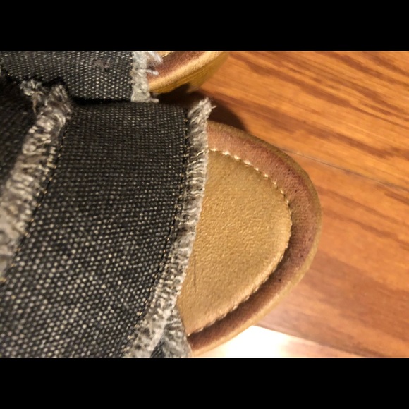 FOREVER THRILL platform denim heeled sandals - Picture 10 of 15